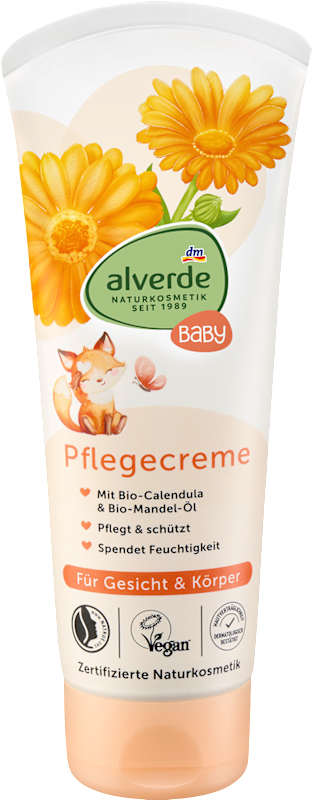 alverde BABY Crème de soin visage & corps 100 ml