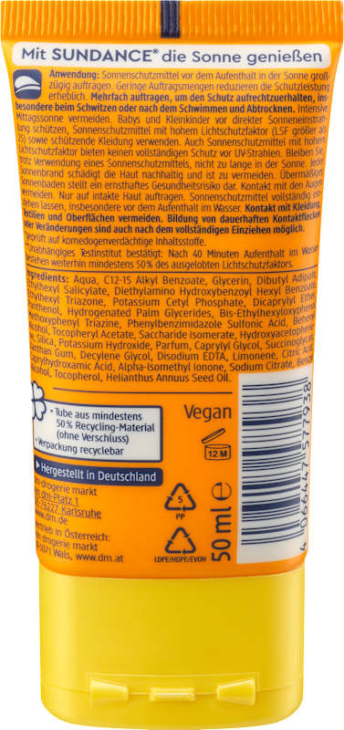SUNDANCE Fluide solaire visage matifiant LSF 30 50 ml