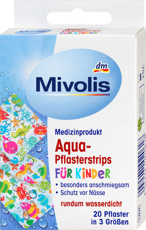 Mivolis Pansements waterproof pour enfants 20 pc
