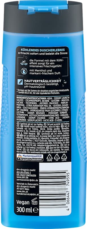 Balea MEN Gel douche Ice Feeling 4en1 300 ml