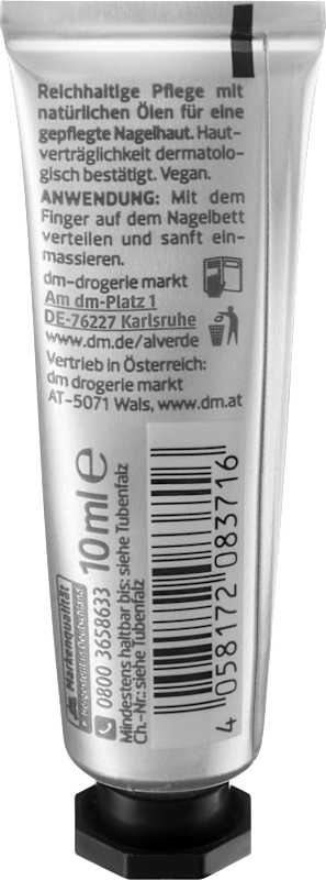 alverde NATURKOSMETIK Crème cuticules huile de baobab 10 ml