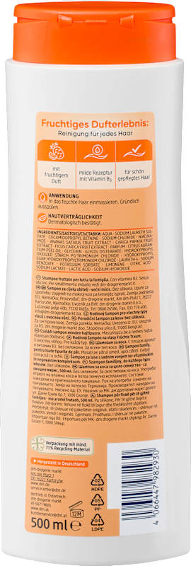Balea shampooing Family rêve de fruits 500 ml