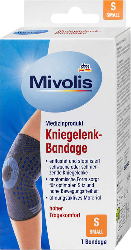 Mivolis bandage genou S, 1 pc