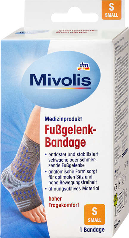 Mivolis bandage cheville S, 1 pièce