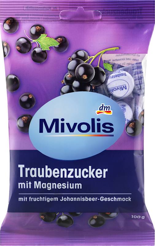 Mivolis dextrose cassis avec magnésium 100 g