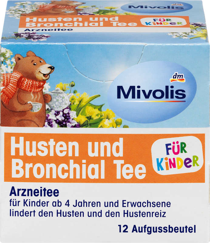 Mivolis Tisane enfants toux & bronches 12 sachets 18 g