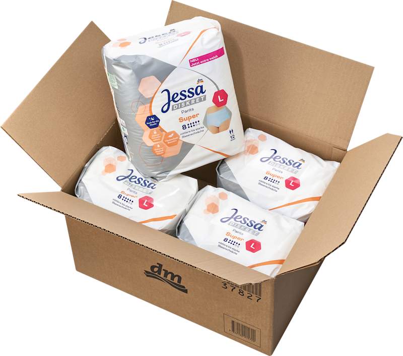 Jessa DISKRET Sous-vêtements incontinence Super taille L pack 48 pièces