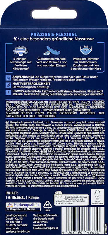 Balea MEN Rasoir precision5 Flex-Pro 1 pièce