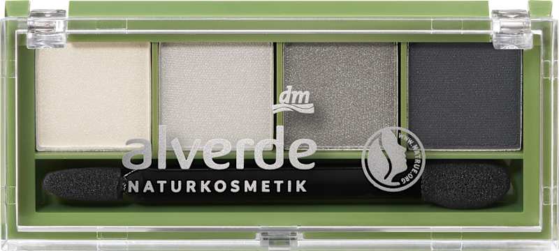 alverde NATURKOSMETIK Palette ombres Quattro 75 Smokey Eyes, 4,4 g