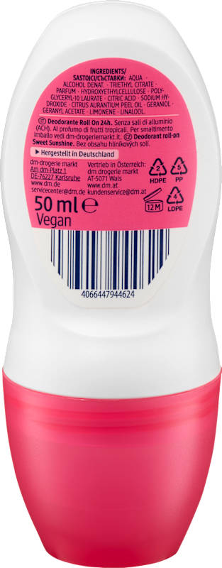 Balea Déodorant roll-on Sweet Sunshine 50 ml
