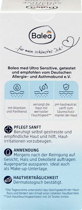 Balea med Crème visage Ultra Sensitive 50 ml