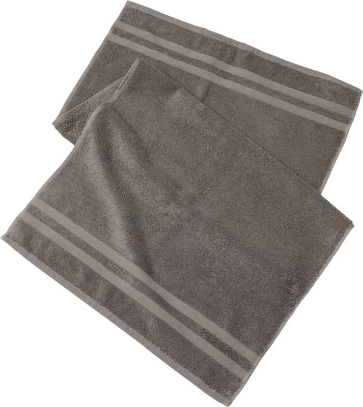 ebelin serviette éponge grise 50x100 cm certifiée GOTS 1 pièce