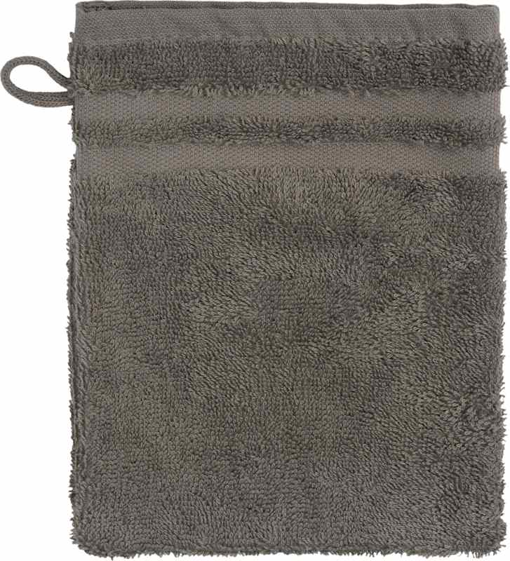 ebelin Gant de toilette éponge gris GOTS