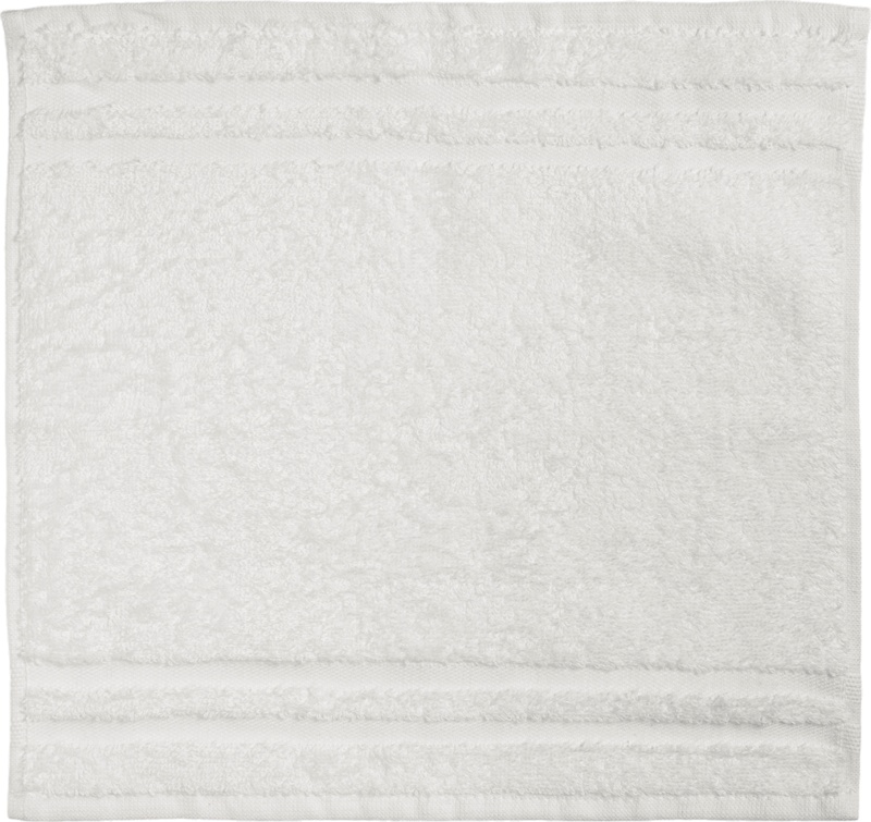 ebelin serviette en éponge blanche (30x30 cm) certifiée GOTS 1 pièce