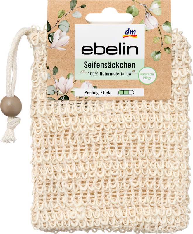 ebelin pochette à savon 100% matières naturelles 1 pc