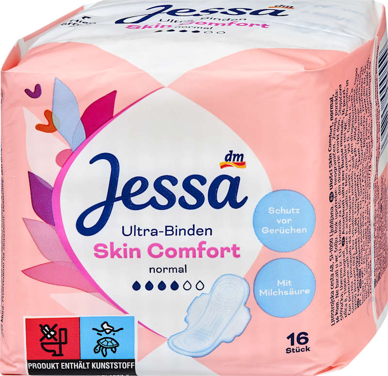 Jessa Serviettes Ultra Skin Comfort Normal 16 pièces