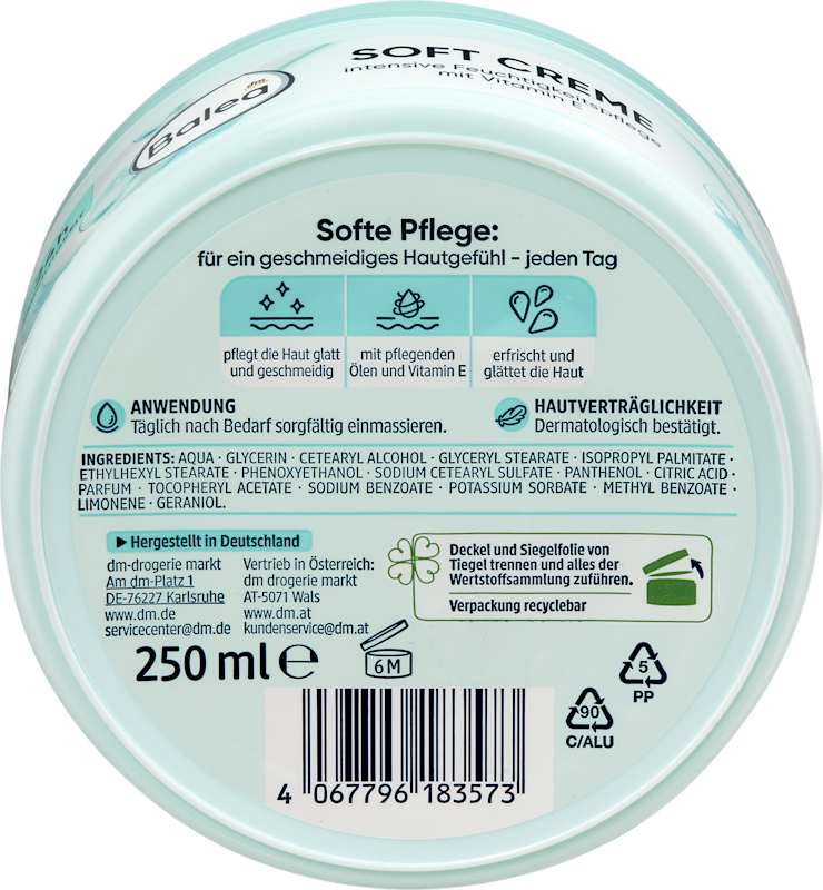 Balea Crème douce, 250 ml