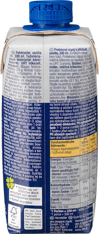Sportness boisson protéinée vanille prête à boire 330 ml