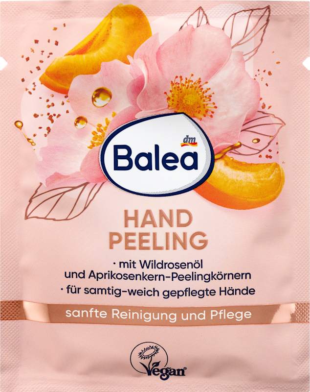 Balea gommage mains rose sauvage & abricot 15 ml