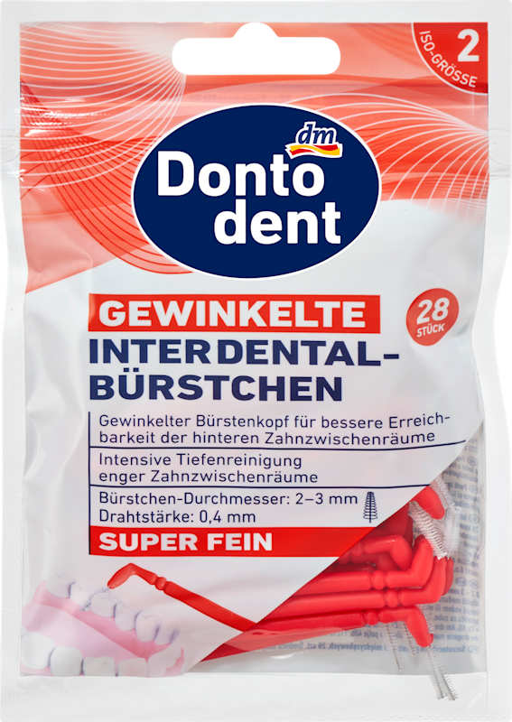 Dontodent Brossettes interdentaires coudées ISO 2 28 pièces