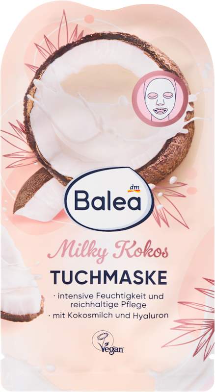 Balea Masque tissu Milky Coco 1 pc