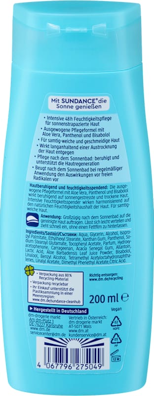 SUNDANCE Lotion après-soleil 200 ml