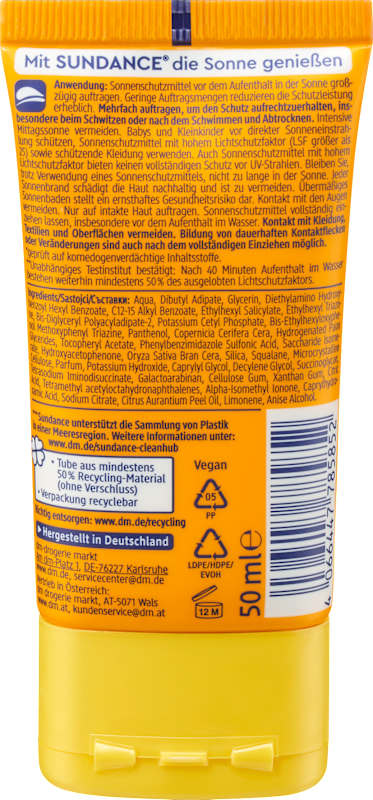 SUNDANCE Fluide solaire visage matifiant LSF 50, 50 ml