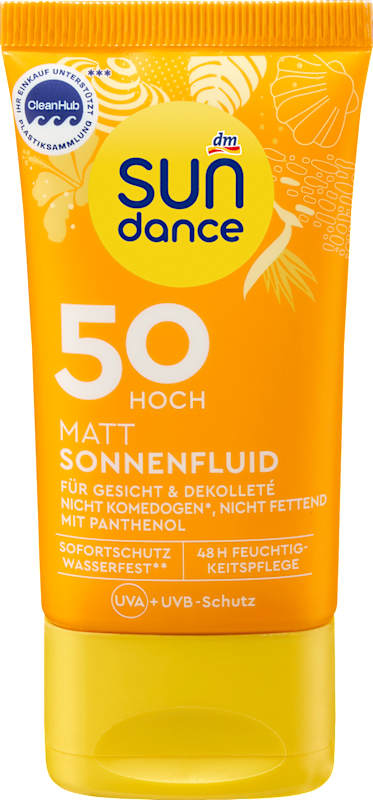 SUNDANCE Fluide solaire visage matifiant LSF 50, 50 ml