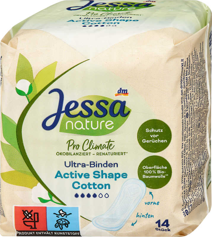 Jessa Serviettes ultra Active Shape Cotton Pro Climate, 14 pièces