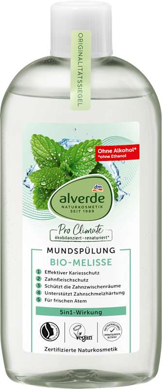 alverde NATURKOSMETIK Bain de bouche Mélisse 500 ml