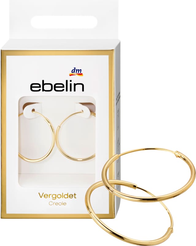 ebelin Créoles dorées 2 pièces