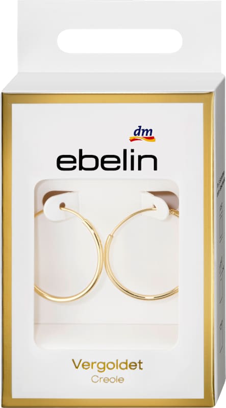 ebelin Créoles dorées 2 pièces