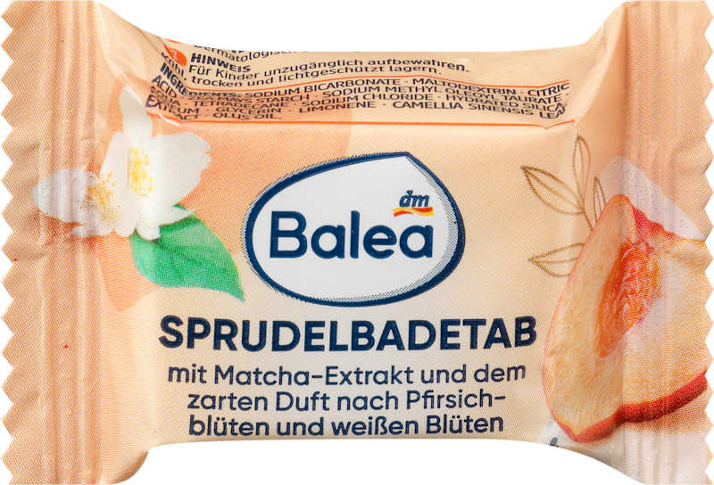 Balea tablettes bain effervescent Wellness 3en1 18 g