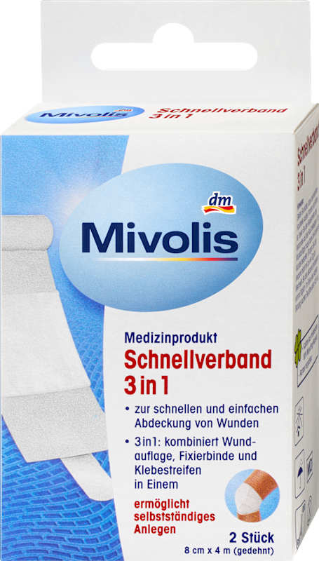 Mivolis Pansement rapide 3en1 2 pièces