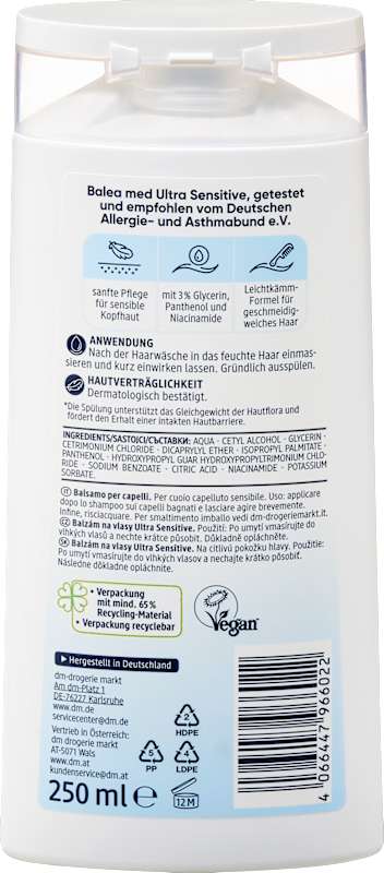 Balea med Après-shampoing Ultra Sensitive 250 ml