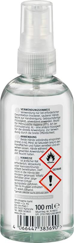 Balea Spray hygiène des mains 100 ml