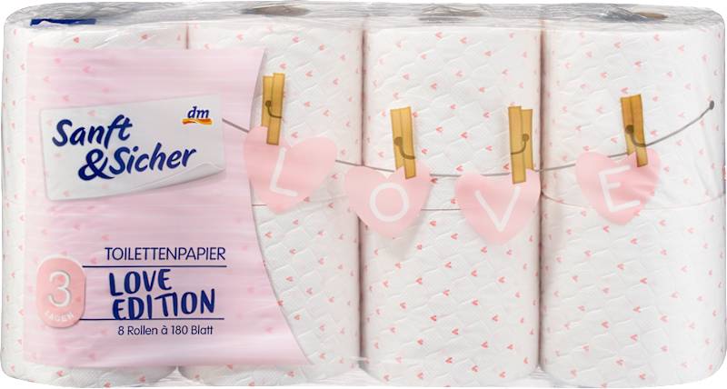 Sanft&Sicher Papier toilette saison 3 plis 8x180 feuilles 8 pcs