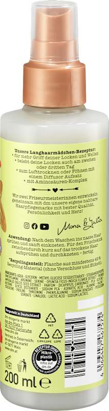 LANGHAARMÄDCHEN Spray boucles naturelles, 200 ml