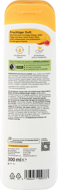 alverde NATURKOSMETIK Gel douche soin Family 300 ml