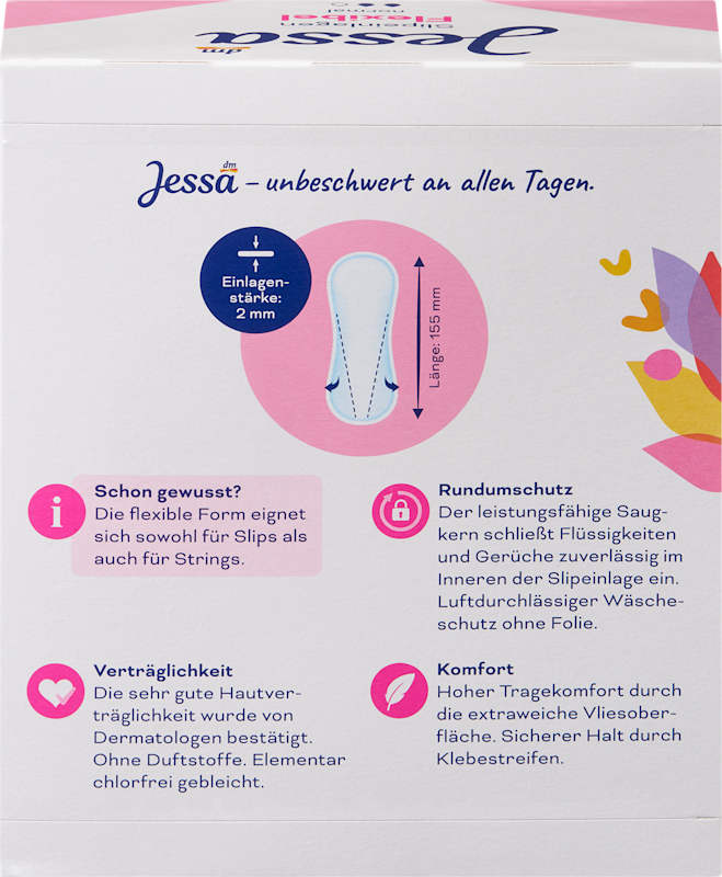 Jessa Protège-slips flexibles normal, 57 pièces