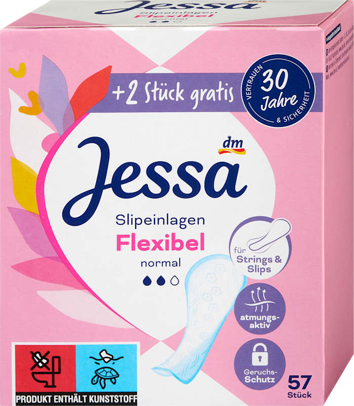 Jessa Protège-slips flexibles normal, 57 pièces
