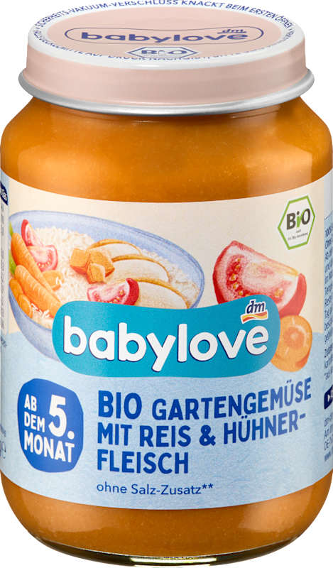 babylove Menu légumes du jardin riz & poulet dès le 5e mois 190 g