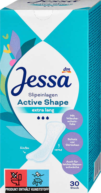 Jessa Protège-slips Active Shape extra longs 30 pièces