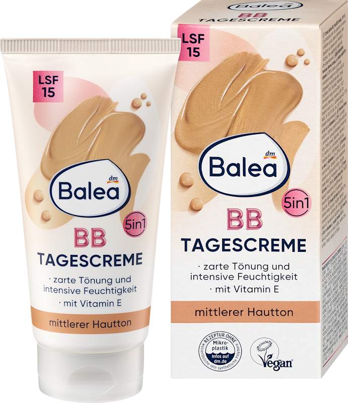 Balea BB crème teint moyen LSF 15 50 ml