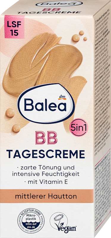Balea BB crème teint moyen LSF 15 50 ml