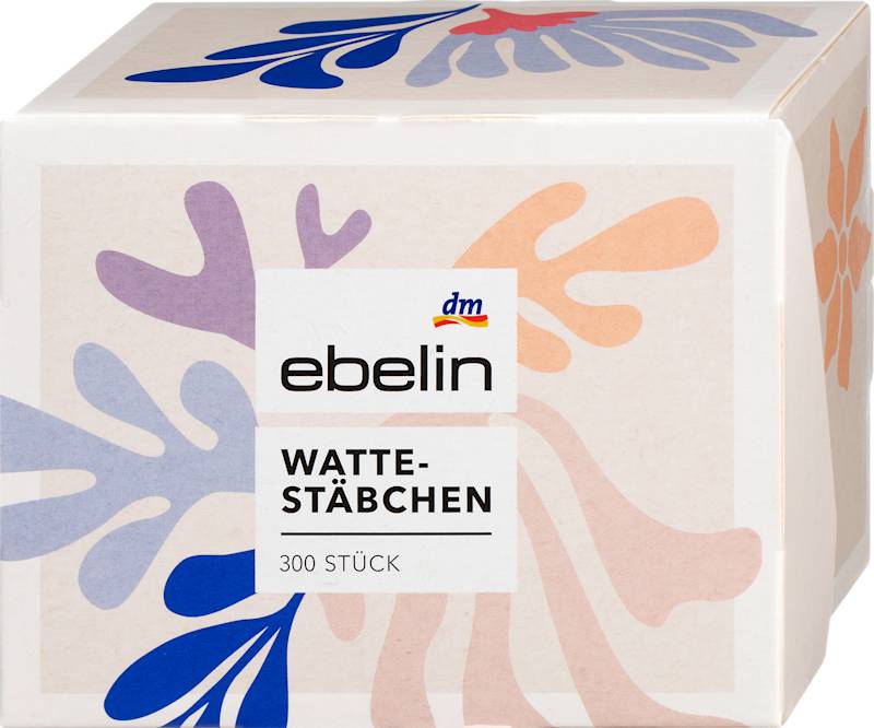 ebelin coton-tiges boîte à motifs 300 pièces