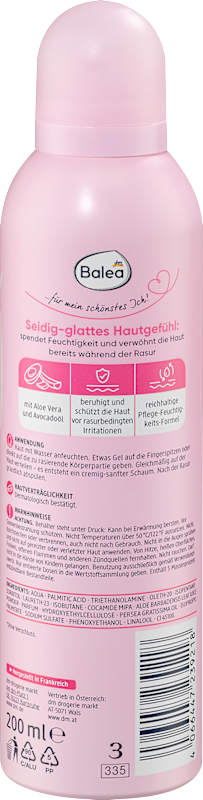 Balea Gel à raser aloe vera & huile d'avocat 200 ml