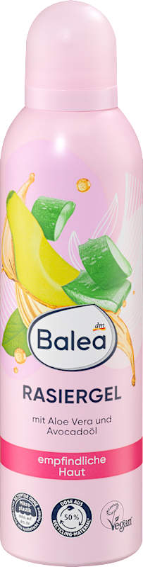 Balea Gel à raser aloe vera & huile d'avocat 200 ml
