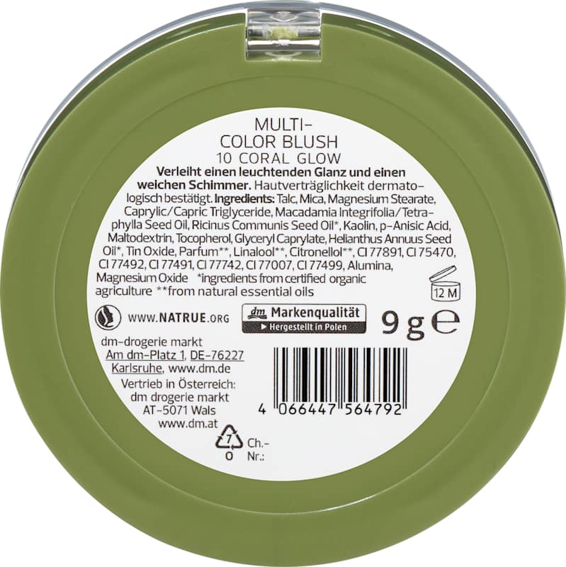 alverde NATURKOSMETIK Blush Multi-Color 10 Coral Glow 9 g