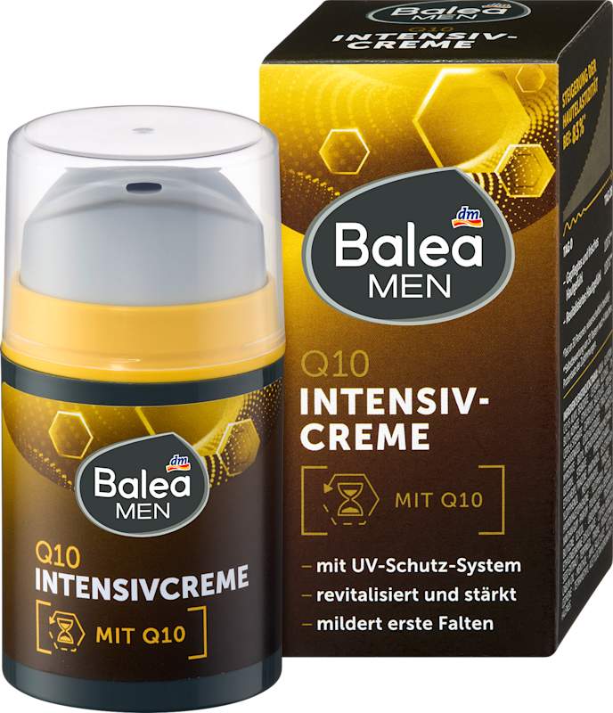 Balea MEN crème visage Q10 intensive, 50 ml